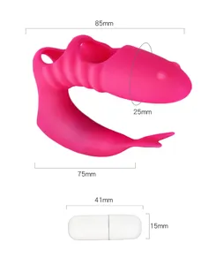 Nieuwe Grappige Vibrator Vinger Mouwen Voor Vrouw G-Spot Clitoris Stimulator Masturbatie Siliconen Vibrator Met Paar Seksspeeltjes