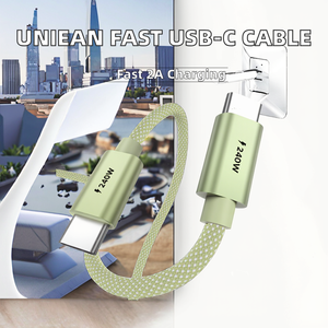 Câble USB Type-C à charge rapide 480 Gbit/s 3A avec blindage tressé et gaine en nylon/TPE/PVC pour ordinateurs - Product Image 4