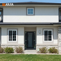 Ventanas Corredizas Horizontales de Vinilo con Certificación CSA, Diseño de Rejilla para Villas, Ventanas Francesas de Doble Acristalamiento de PVC