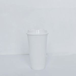 Tasses à boire personnalisées avec logo imprimé, réutilisables, 16 oz / 475 ml, en plastique PP rigide, avec couvercles - Product Image 4