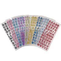 Autocollants en lettres de l'alphabet en cristaux scintillants, bricolage, scrapbooking, autocollants autocollants, A-Z, mots anglais