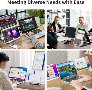 S6 15.6 inch Full HD IPS 1920*1080P kép di động màn hình hiển thị HDR Loại-C USB-A Ba máy tính xách tay màn hình Extender - Product Image 3