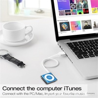 Kabel Pengisi Daya USB Grosir Kingmega 3.5mm ke USB 2.0 Kabel Data Klip Tembaga untuk iPod