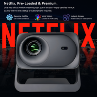 Projecteur Linux à haute luminosité 4k Full HD 1080p, projecteur vidéo domestique, mini projecteur Wifi, projecteur intelligent pour jeux, STOCK US