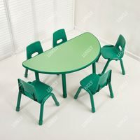 Meubles de jardin d'enfants bébé Table chaise ensemble école grands enfants bureau d'étude et chaise pour école maternelle