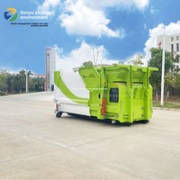 Station de transfert de déchets mobile de 12 m3, compresseur électrique monté sur camion, équipement de collecte des déchets pour usage municipal