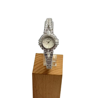 Montres-bracelets pour femmes à la mode, en or blanc et laiton, avec cadran en or rose, verre en quartz, montre numérique unisexe