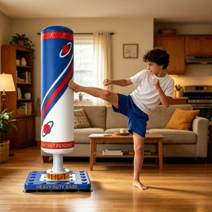 <span class=keywords><strong>Sac</strong></span> <span class=keywords><strong>de</strong></span> frappe en PU haute densité à ventouses pour l'entraînement des enfants et des adolescents - Product Image 4