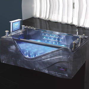 Baignoire de massage en acrylique autoportante de luxe avec système de jets de massage à jets d'eau, utilisation hôtelière, drain inclus - Product Image 6