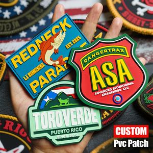 Parches de Goma Personalizados con Logotipo, Parches de Silicona Suave 3D con Velcro Táctico, Parches de PVC Personalizados - Product Image 6