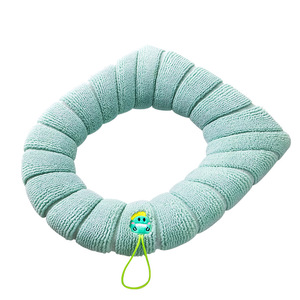 Housse de siège de toilette tricotée pour l'hiver, coussin de siège de toilette chaud et épais, accessoires de salle de bain, housses de toilette lavables - Product Image 2