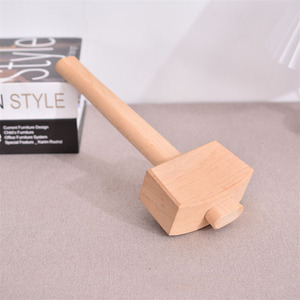 Marteau attendrisseur de viande en bois de hêtre, double face, style minimaliste moderne, pour steak, outil de cuisine domestique - Product Image 4
