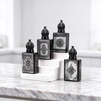 Flacons pulvérisateurs cosmétiques de luxe en verre carré de 15 ml avec bouchon à vis, vides, pour le marché arabe du Moyen-Orient (vente en gros)
