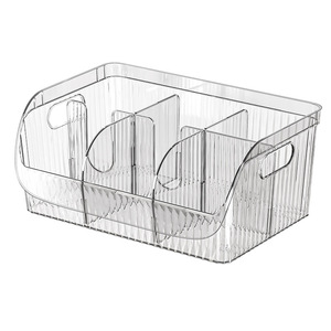 Tea Set Storage Box Transparent With Compartments For <b>Teacups</b> Tea Bags Accessories Desk Organizer - Product Image 5
