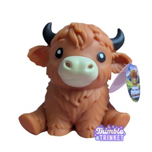 Juguete Blandito Antiestrés de Vaca Highland de 15 cm, Relleno de Harina, el Más Vendido Transfronterizo - Product Image 5