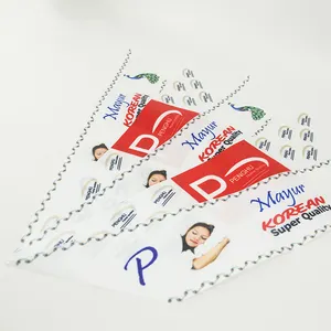 Etichetta del materasso con etichetta angolare di grandi dimensioni satinata con Logo personalizzato a colori