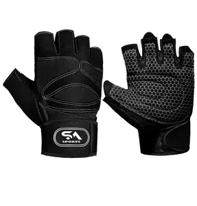 Weight Lifting Gloves with Wrist Strap & Palm Protector Gym Training Fitness Gloves Unisex Gym Gloves