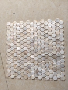 Carreaux de mosaïque autocollants en nacre pour mur - Product Image 2