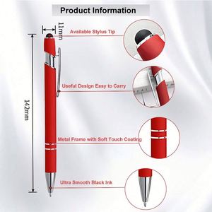Stylo bille classique en métal de haute qualité, encre noire 0,5 mm, cadeau promotionnel personnalisé pour le bureau et l'école - Product Image 3