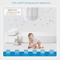 1 paquet de protège-matelas 100% imperméable - Respirant, silencieux, housse ajustée à poche profonde, sans vinyle, protège-lit lavable