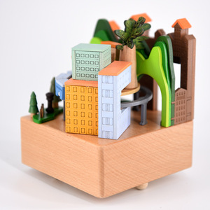 Sempre luminosa nuova città magica del vento carosello <span class=keywords><strong>in</strong></span> <span class=keywords><strong>legno</strong></span> carosello del treno per regali di festa compleanni san valentino natale - Product Image 3