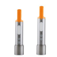 Lampe torche LED laser blanche rechargeable, type C, zoomable, avec lumière latérale COB et crochet pour le camping en plein air