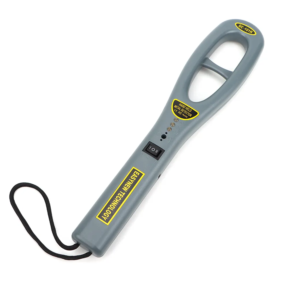 GC-101H detector de metales LED Light Security Use Hand Held Metal Detectors for Body Detection