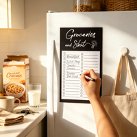Bloc de Notas Magnético para Refrigerador, Planificador Semanal Desprendible, Bloc de Notas Decorativo con Imán para Cocina y Decoración del Hogar