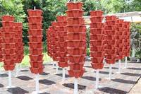 Pot tanaman pertanian vertikal hidroponik Strawberry pot bunga taman