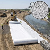 Geotextil No Tejido Blanco NETE, Punzonado con Aguja, Garantía de 5 Años, 100m de Longitud, para Construcción de Carreteras, Drenaje y Filtración