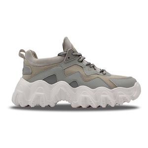Sneakers Coreane Chunky <span class=keywords><strong>con</strong></span> Plateau, <span class=keywords><strong>Scarpe</strong></span> da <span class=keywords><strong>Donna</strong></span> <span class=keywords><strong>con</strong></span> Lacci e Fibbia alla Caviglia, <span class=keywords><strong>Suola</strong></span> <span class=keywords><strong>con</strong></span> Catena, Bianche e <span class=keywords><strong>Nere</strong></span> - Product Image 4