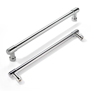 Zinc Alloy Modern Bright <b>Silver</b> <b>Drawer</b> Handle for Cabinet Kitchen Living Room Hospital Apartment-Durable Easy Installation - Product Image 1
