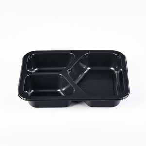 3 vano CPET ciotola da forno ovinable Takeway Packaging to Go vassoi per lo smaltimento contenitori per alimenti Airlin CPET vassoio - Product Image 4