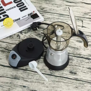 Moka Pot eléctrico 6 tazas 300ml estufa Espresso <span class=keywords><strong>Maker</strong></span> portátil de acero inoxidable <span class=keywords><strong>Mocha</strong></span> Pot Percolador cafeteras italianas - Product Image 5