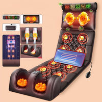 Vente en gros Coussin de massage électrique pliable pour le corps et le dos Tapis de siège de voiture en cuir avec fonction vibrante