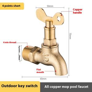 Buse de <span class=keywords><strong>robinet</strong></span> verrouillable 1/2 \ "3/4 \" tout en cuivre pour la maison et l'<span class=keywords><strong>extérieur</strong></span> Lavage de voiture <span class=keywords><strong>Robinet</strong></span> de machine <span class=keywords><strong>à</strong></span> laver en laiton <span class=keywords><strong>à</strong></span> <span class=keywords><strong>clé</strong></span> Wang Xiaoxiang - Product Image 6
