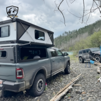 Tente de toit rigide en aluminium Huntoo avec plateforme coulissante pour 2-3 personnes, pour pick-up, idéale pour le overlanding