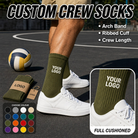 Chaussettes de sport pour hommes, de basketball, montantes, en coton, tricotées, de luxe, personnalisées, avec logo, imprimées, de marque, de designer, pour la vente en gros, avec emballage