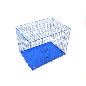 <span class=keywords><strong>Cages</strong></span> métalliques pour chiens et chats à bas prix, écologiques, avec plateau en plastique et fermeture à bouton - Product Image 2