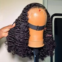 Pelucas sin pegamento 100% cabello humano virgen vietnamita liso con cierre de encaje, cabello birmano indio rizado con cutícula alineada, peluca frontal de encaje HD fino