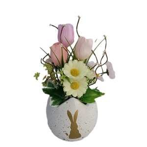 <span class=keywords><strong>Flores</strong></span> Artificiales Realistas Senamsine Natural Touch, Decoración de Primavera con Conejitos de Plástico y Huevos de Pascua para Decoración - Product Image 4