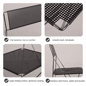 1997年のインダストリアルスタイルのバウハウススタッカブル省スペースチェア北欧のリビングルームチェアXラインチェア家具 - Product Image 3