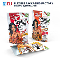 Sachet Doypack en aluminium avec fermeture éclair pour assaisonnement en poudre pour panure et mélange d'épices