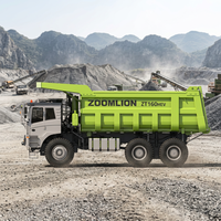 Camion benne minier hybride ZOOMLION ZT160HEV 100 tonnes, conduite à droite, diesel, pour transport hors route en exploitation minière et carrière