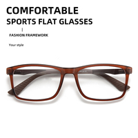 Gafas Ópticas TR 90 Precio de Fábrica, Montura de Gafas para Hombre y Mujer, Gafas Anti Reflejos, Gafas Cuadradas de Metal TR90 Baratas