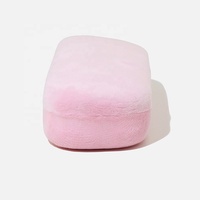 Étui rigide rectangulaire en velours rose moelleux pour lunettes optiques, étui à lunettes de soleil, emballage personnalisé avec logo, simple et pratique pour le quotidien