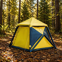 Tente gonflable double couche la plus vendue, imperméable, 2000-3000 mm, pour 1-2 personnes, camping et voyage en plein air