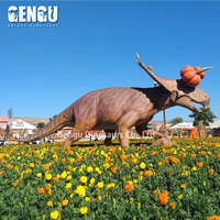 Statue de citrouille animatronique modèle de dinosaure en métal d'intérieur 3D fait à la main pour les centres commerciaux aéroports publics garderies jardins d'enfants