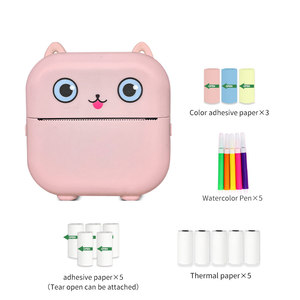 طابعة حرارية صغيرة - طابعة صور محمولة لاسلكية، قابلة لإعادة الشحن عبر <span class=keywords><strong>USB</strong></span> لطباعة الملاحظات/الملصقات/الدفاتر - Product Image 3