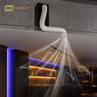 Diffuseur d'arômes d'hôtel sans eau, grande capacité 1500 ml, boîtier métallique, diffuseur d'air mural HVAC à colonne